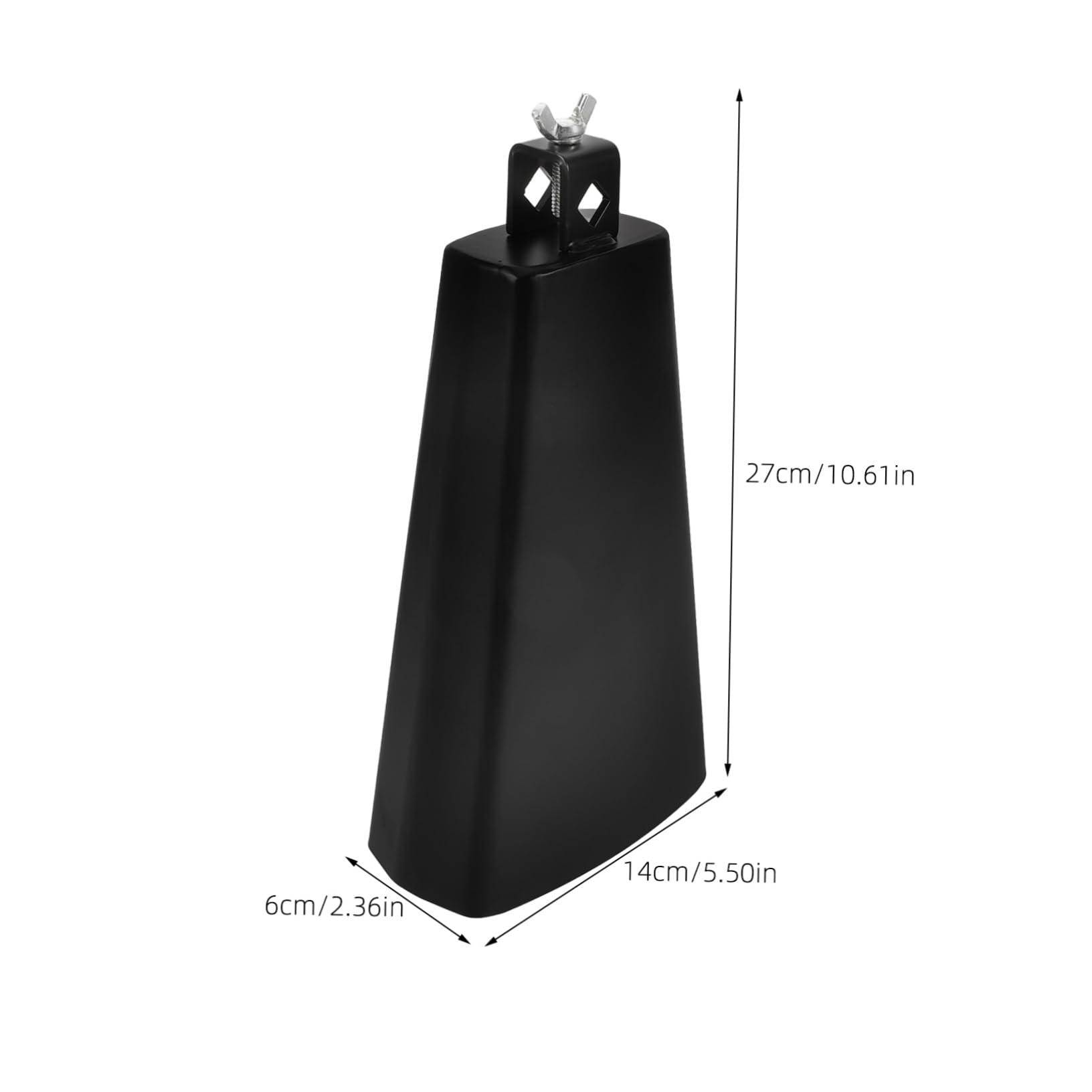 Levemolo Mini Cowbell Hand Percussion Metal Cow Bells Drum Clamp for Sporting Events Music Lessons