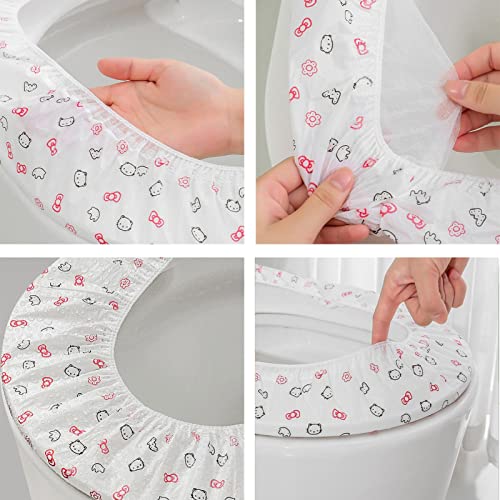 Fulenyi Toilettensitzbezug | Dickes und wasserdichtes Toilettensitzkissen | Tragbare Reise-Toilettenmatte aus Vlies-Gewebe für Camping, Ausgehen – Bild 6