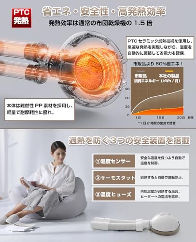 ATOPSUN 布団乾燥機 BW101 の商品画像 4