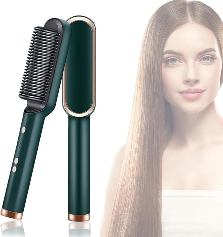 SB VALUE MART Hair Straightener Brush Comb for Women - PTC Heating...