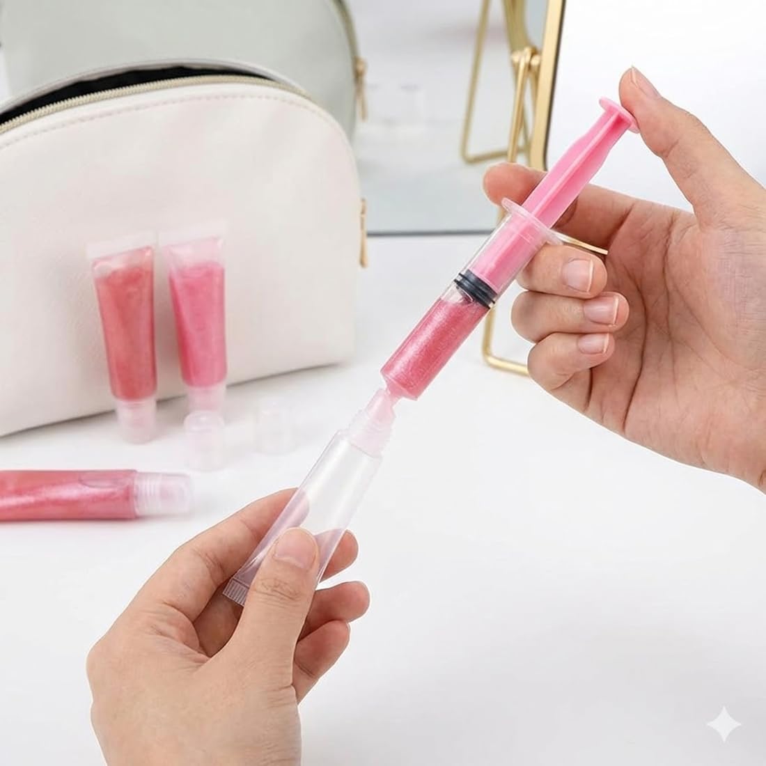 6 unidades Tubos Vacíos para Lipgloss, Gloss Labios, Botellas Cosméticas Reutilizables, Envases para Bálsamo Labial, Ideales para Champú, Loción y Más (5ml) (Transparente) — view 5