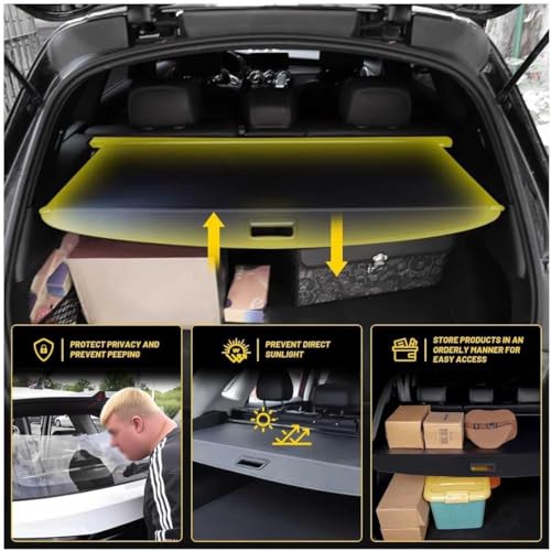 Cubierta de maletero para Toyota Yaris Cross 2023-2024: bandeja trasera retráctil de carga 2