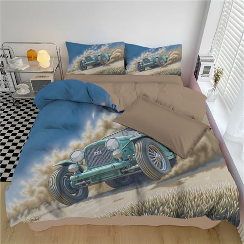 Housse de couette rallye vintage pour une chambre style évasion