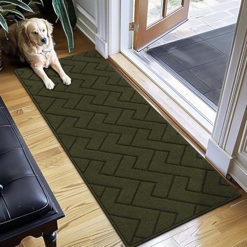 image for hicorfe Hallway Rug,2ft x6ft Small Non Slip Rubber Bakcing Area Rug,Fr