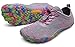 SAGUARO Barfussschuhe Herren Damen Traillaufschuhe Leicht Training Fitnessschuhe Wander Wald Strand Straßenlaufschuhe Outdoor & Indoor Sports Schuhe für Frauen Männer, Rosa, 40 EU