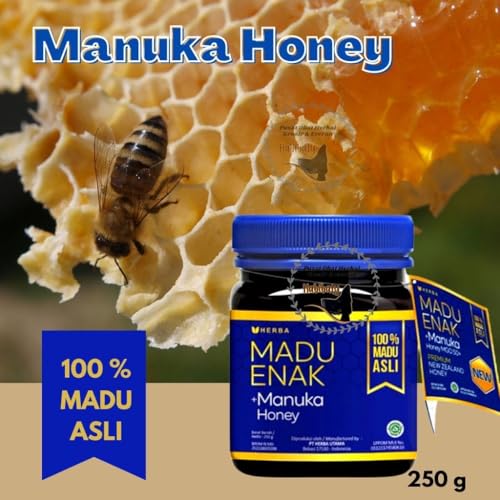 Image of Herba Madu Enak Premium Manuka Honey, 100% Pure, MGO 50+, New Zealand Origin, 250g