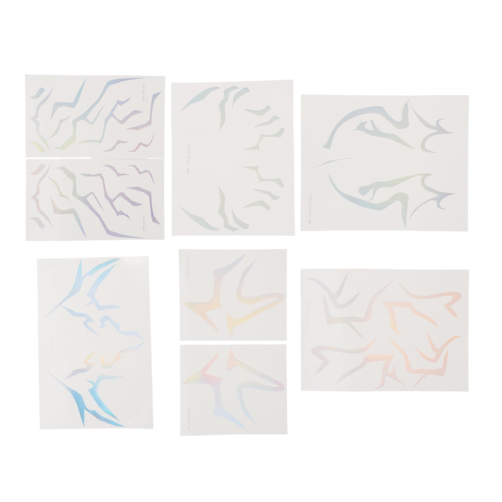 Water Transfer KPop Makeup Stickers, Durable Temporary Tattoos