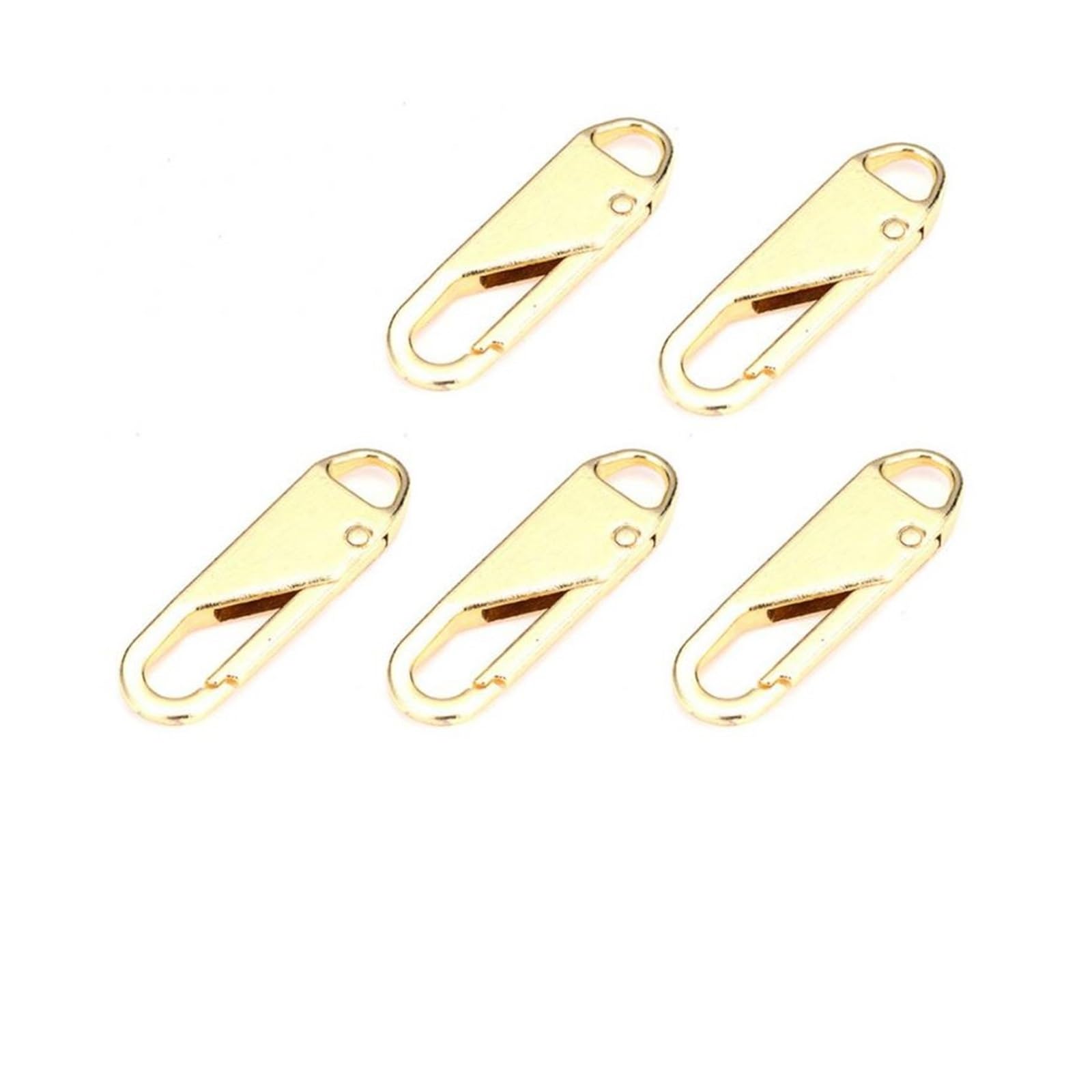 Tirones para deslizamientos de cremallera de metal Juego de 5 unidades de tirador de cremallera, Kit de reparación de cremallera Universal desmontable, deslizador de tirador de cremallera de repuesto,