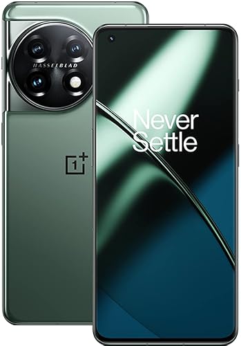 OnePlus 11 5G、16GB RAM および 256GB メモリ、ハッセルブラッド第 3 世代モバイル カメラ搭載 - 2 年間のメーカー保証 - エターナル グリーン