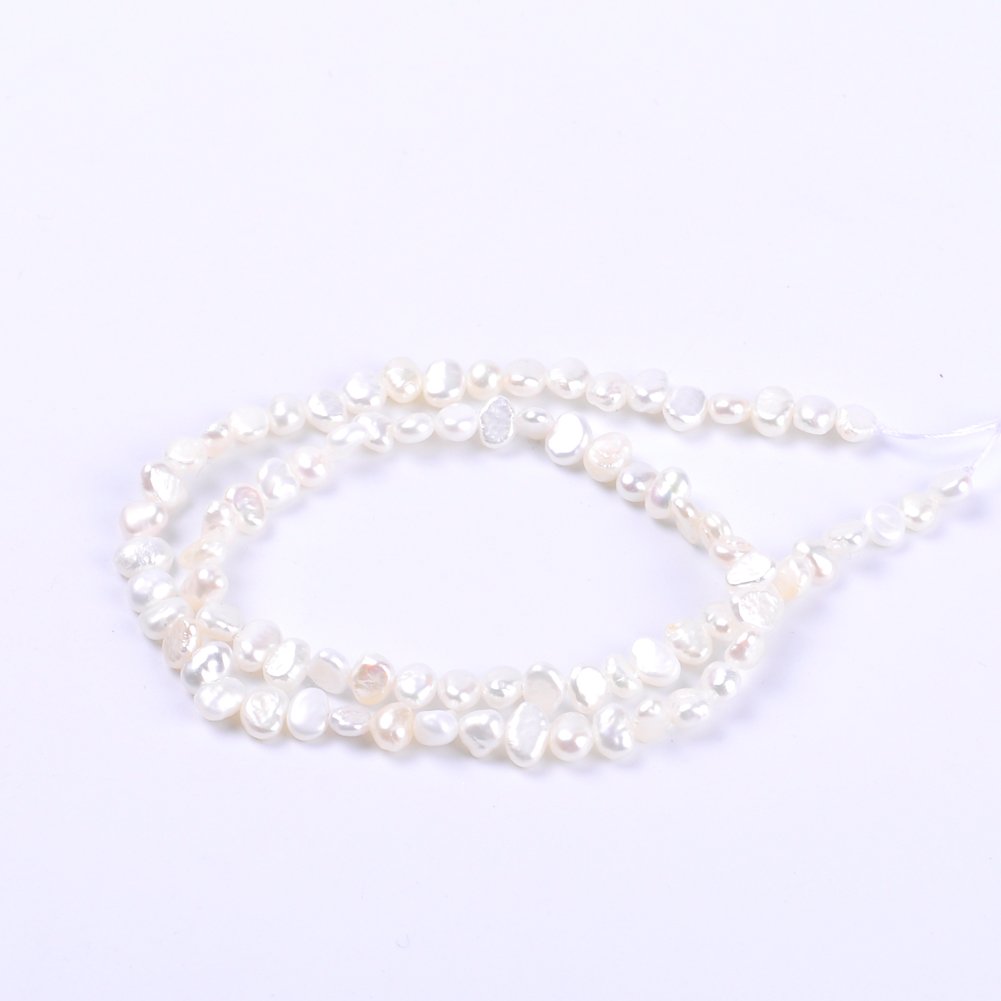 Collier Perles De Culture Eau Douce Blanches Irrégulières - Bijou élégant Et Naturel
