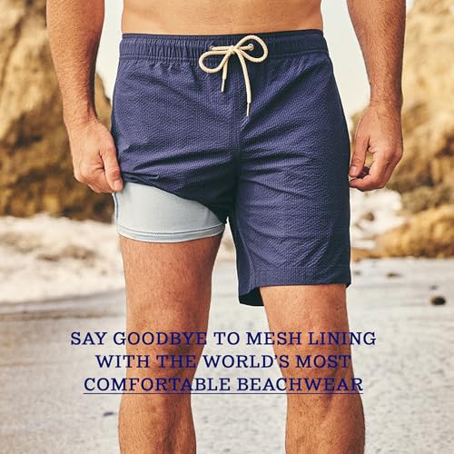 Fair Harbor Bayberry Trunk –– Men's Swim Suits with Liner, 7-inch Inseam –– Anti-Chafe Classic fit Swim Trunks4