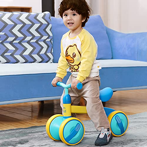 Gonex Baby Balance Bike 18-36 Month - Riding Toys For 2 Year Old Boys Girls, Cute Toddler Bike Adjustable Seat & No Pedal, Perfect First Birthday Gifts (Blue) #TOP7