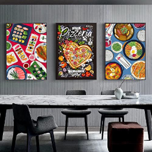 Peintures sur toile dsdsgog pour habiller un grand mur vide de cuisine sans cadre