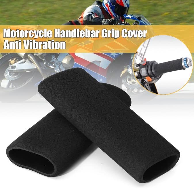 VURYAPI 4 Pièces Gaine Thermorétractable Poignées Antidérapant, Grip Cover 32-37mm, Antichoc, Guidon De Moto, Facile à Installer