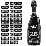 Acuruna Vino Spumante Geburtstag mit Kunst-Steinen 0,75 l Edles Geburtstags-Geschenk Präsent Damen Herren (26)