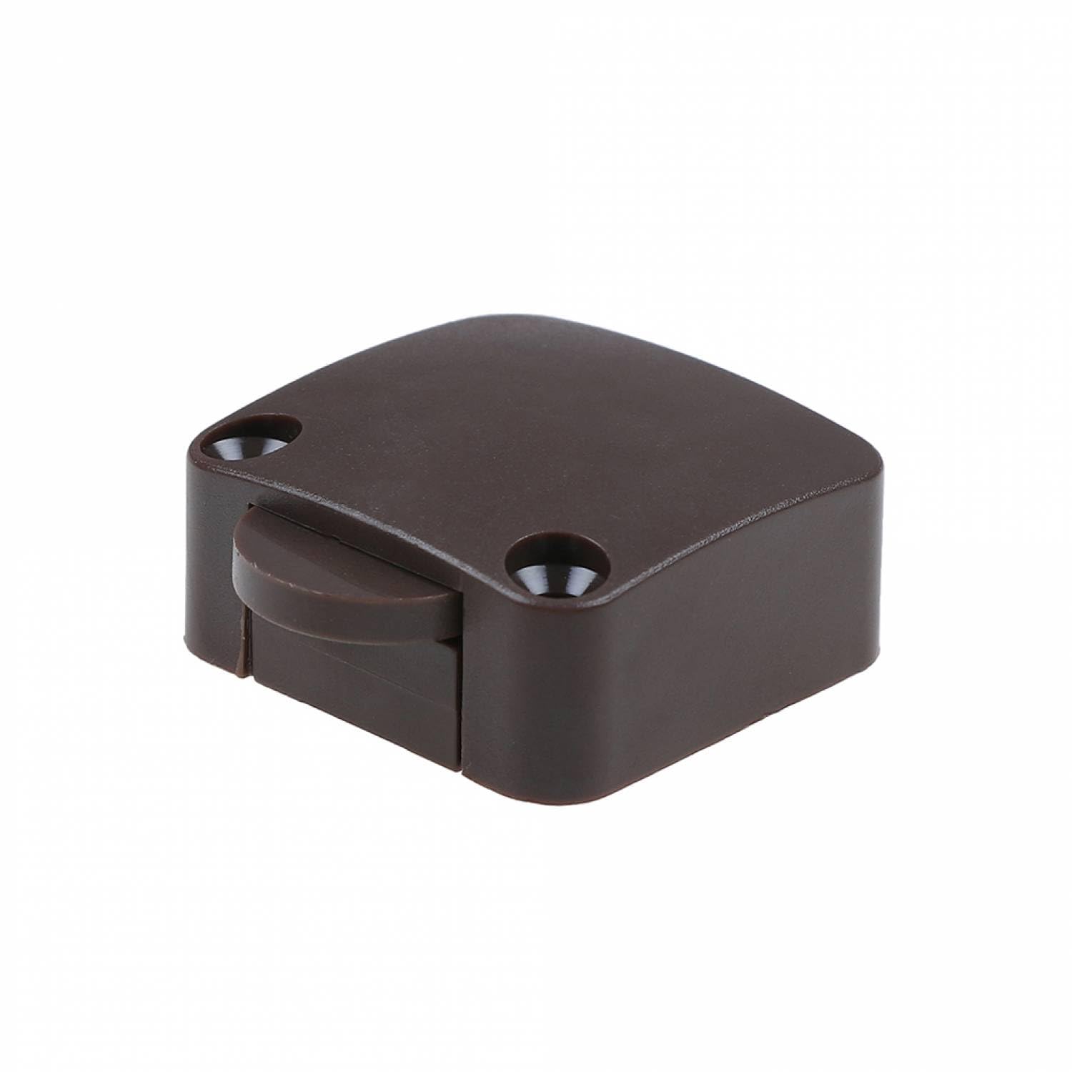 fuchswerk 4 x Door Contact Switches Cabinet Switch Contact Switch 2A 250V Chest Switch Door Switch for Furniture Door Furniture Switch Button Light Switch Brown - Image 3