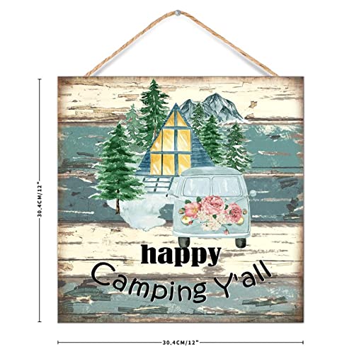 Placa de madera divertida de verano para decorar hogares campestres 4