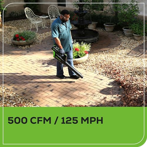 Greenworks 80V 21” Brushless (Push) Cordless Electric Lawn Mower + (500 CFM) Axial Leaf Blower + 13” String Trimmer (75+ Compatible Tools), (2) 2.0Ah Batteries and 30 Minute Rapid Charger by Greenworks - Image 9