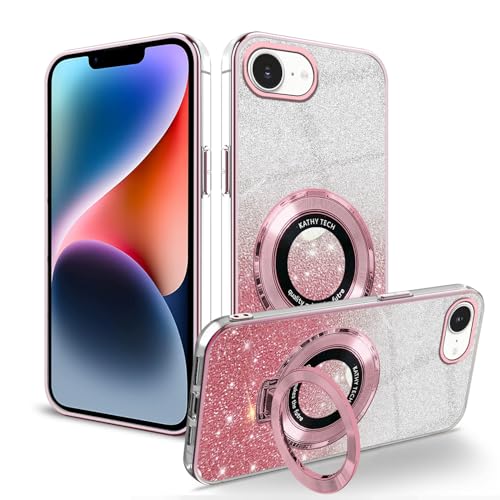 Coque iPhone 16e transparente rose brillante idéale pour vos selfies et sorties