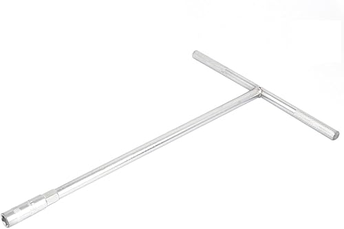 Miniatura 1 de uxcell Manija en T 0.315 in hexagonal Socket Hexágono Llave Llave Tuerca Driver Tono Plata