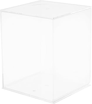 Pioneer Plastics 044C Clear Square Plastic Aquarium, 3.875" W x 3.875" D x 4.875" H