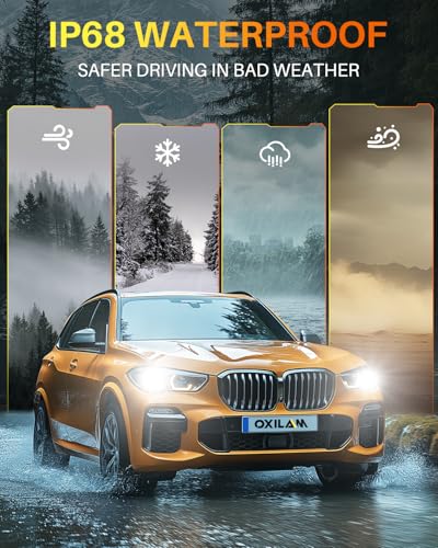 Image of OXILAM Upgraded H1 Light Bulbs, 900% Brightness with 16 CSP Chips, Real 1:1 Halogen Size, 6500K White, Canbus Ready Fog Light Bulbs, Pack of 2
