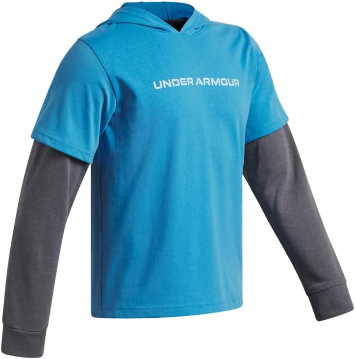Under Armour Boys' Rival Knit Wordmark Hoodie