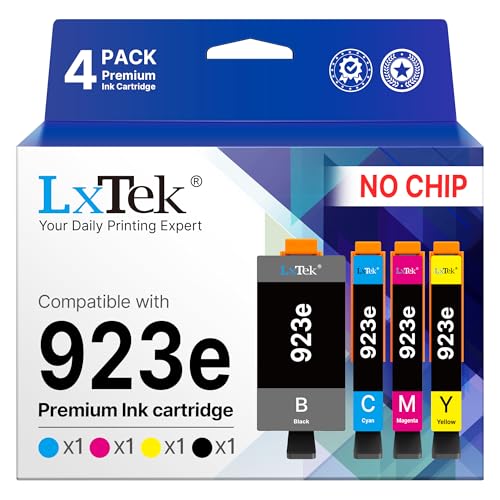 Image of LxTek Replacement for 923XL Ink Cartridges Combo Pack for OfficeJet Pro 8135e 8130e 8139e 8138e Printer, 2 Black