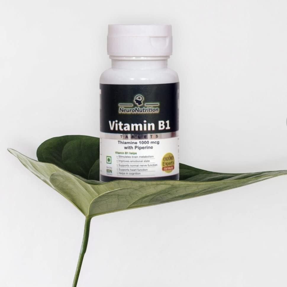 Oxford Expert Vitamin B1 For Men And Women,Vegan,Non Gmo,Fssai Approved - Tablet, 60 Count