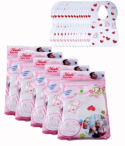 Disposable Baby Bibs for Infants,Kids for Easy Travel - Eco Friendly Pack of 15 Bibs-image-30