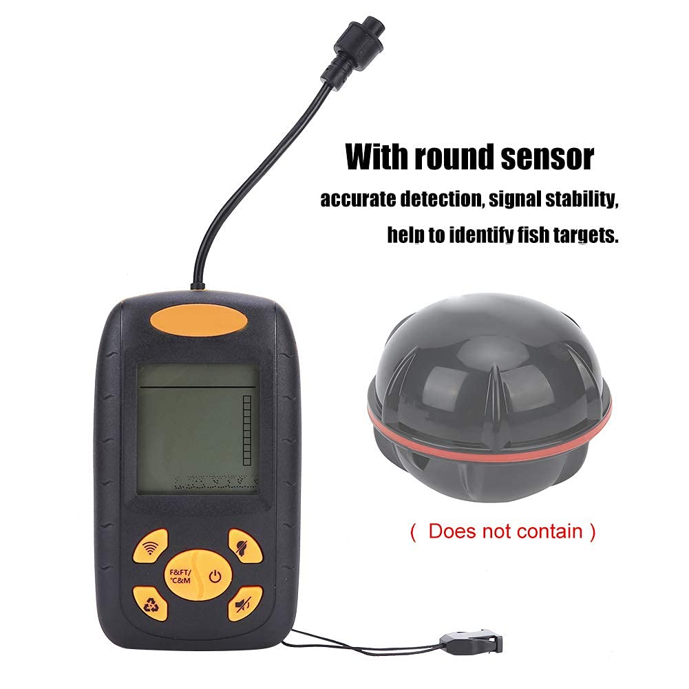 Fischfinder, Angeln Sonar Sensor Wandler Tiefe Sonar Echolot Angelfinder Alarm Fischidentifikator Detektor 0,4 Mt-100 Mt