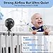 WiHoo Portable Stroller Fan Clip On for Baby Rechargeable Car Seat Fan,3 Speeds Battery Operated Baby Fan,USB Personal Fan for Stroller Crib Treadmill and Travel (Black)