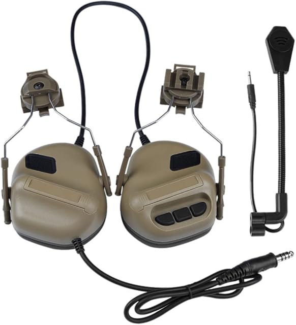 Sanfiyya Airsoft Headset,The fifth generation army tactical shooting headset military helmet headset air gun paintball headset CS war game headset Hunting Headset