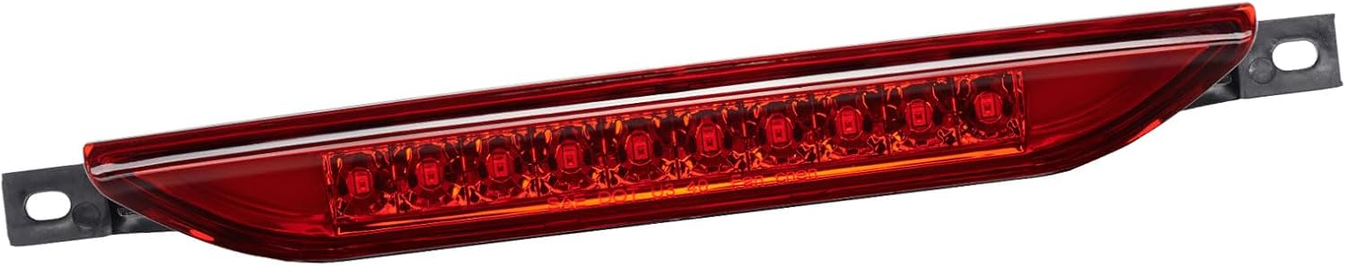 Third 3rd Brake Light LED for 2011-2017 Jeep Grand Cherokee/Dodge Durango, High Mount Rear Brake Lights Assembly for 2007-2016 Jeep Compass, Waterproof Center Cab Lamp Stop Light (Red)