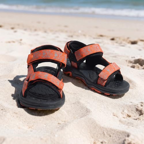 Image of DREAM PAIRS Boys Girls Sandals Kids Adventurous Light-Weight Adjustable Straps Summer Water Shoes (Toddler /Little Kid /Big Kid)