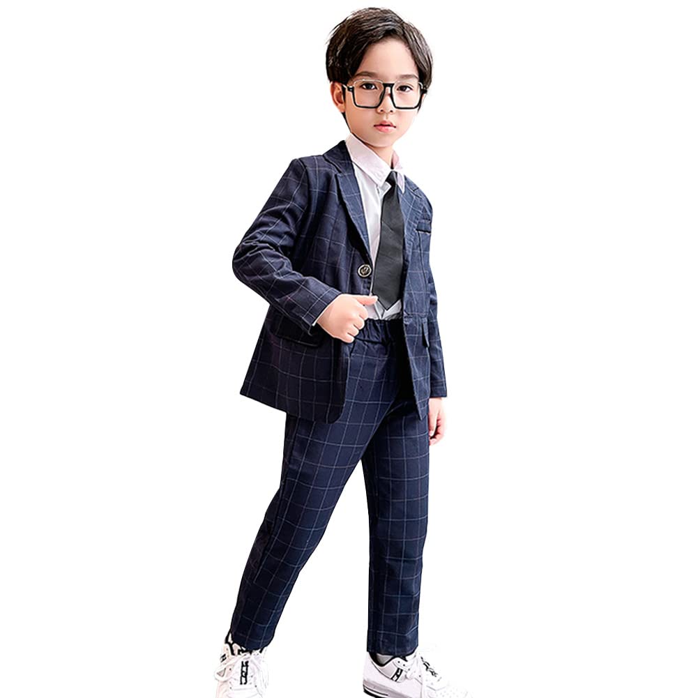 Conjunto de Trajes Comunion Niño Blazer y Pantalón de Primavera y Otoño para Boda Ceremonia Bautizo