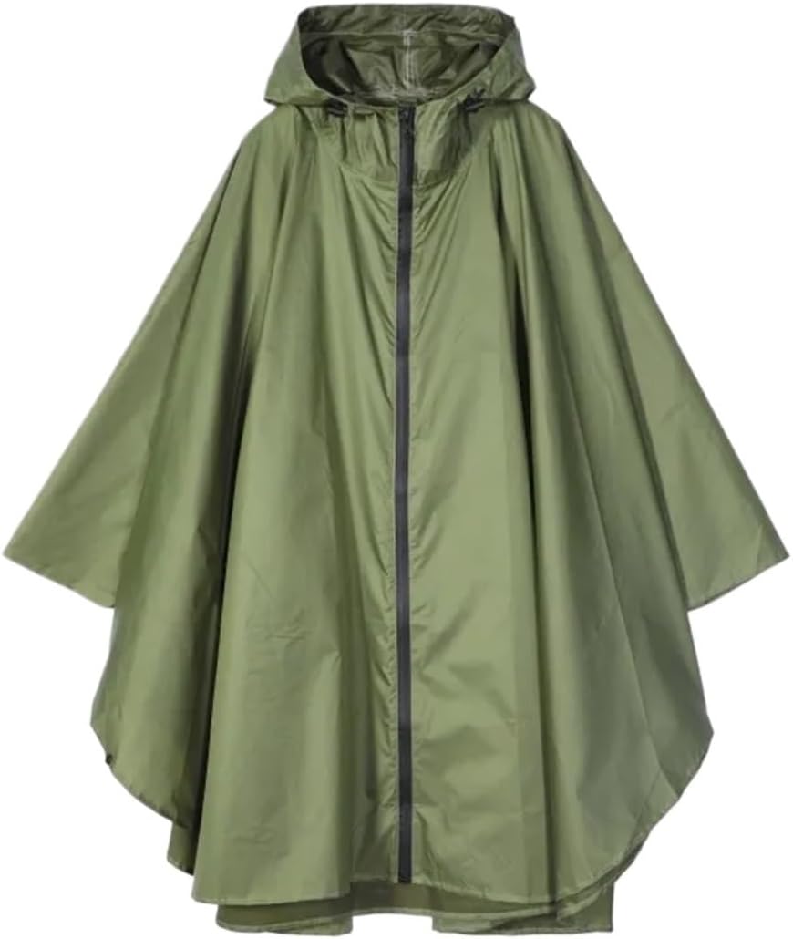 Women Raincoat Jacket with Contrast Stitching Portable for Biking Camping