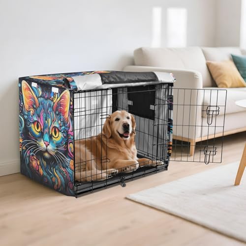 Housse pour cage chien et chat imperméable et résistante aux intempéries
