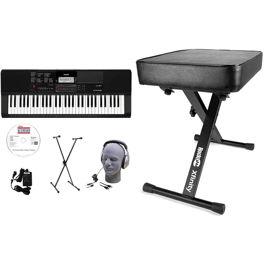 Amazon.com: Casio CT-X700 Keyboard Pack with Adjustable