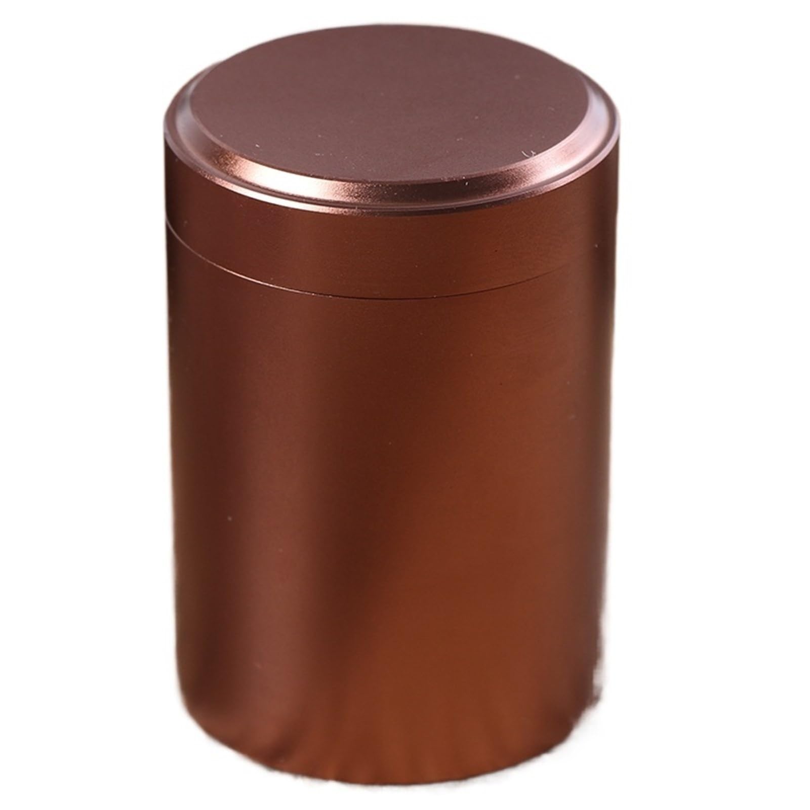 FDBTYJN Tea Caddy Mini Metal Box Storage Aluminum Tea Can Travel Portable Jar Sugar Coffee Caddy(Coffee)