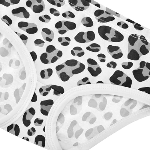 Joisal Leopard Print Black Grey White Toddler Girls Underwear 2t Cotton Cute Panties Girl Designer Briefs Kids Undies4