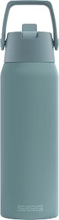 SIGG - Insulated Water Bottle - Thermal Flask Shield Therm FLIP Morning Blue - Leak-Proof - Dishwasher Safe - BPA-Free - 90% Recycled Stainless Steel - Blue - 0.75L