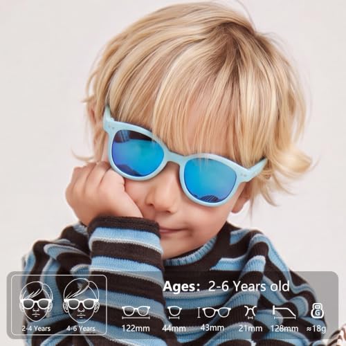 Image of EYEBUDDY Kids Toddler Sunglasses Age 2-4 /3-5 Boys Girls Polarized UV Protection Sun Glasses for Age 2-8