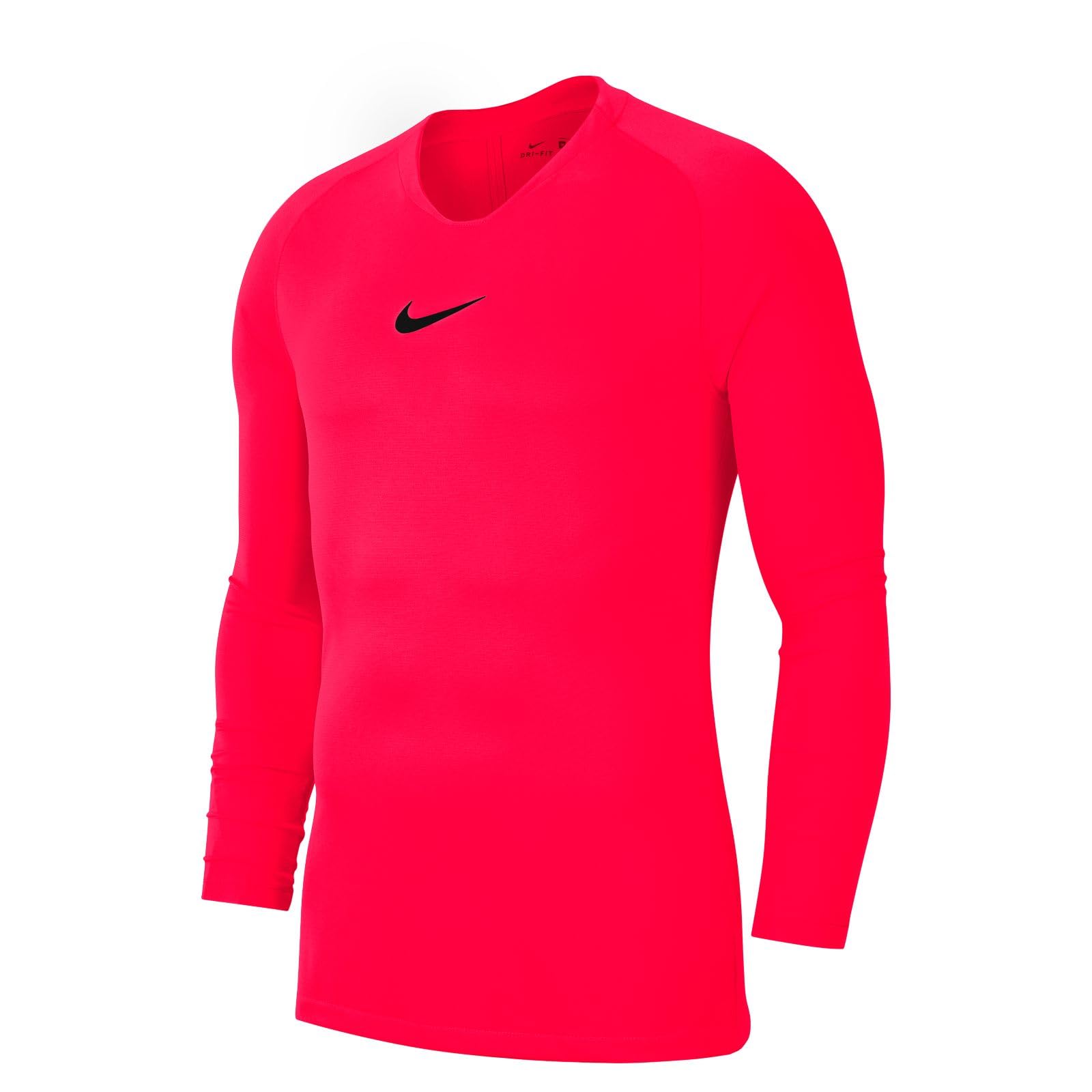 Nike AV2611-635 Dri-Fit Park First Layer Felpa con Cappuccio Unisex Bambino Bright Crimson/Black Taglia M