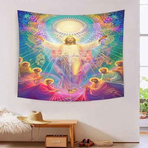 Tapisserie Jésus 3D pour créer un coin de sérénité dans votre chambre