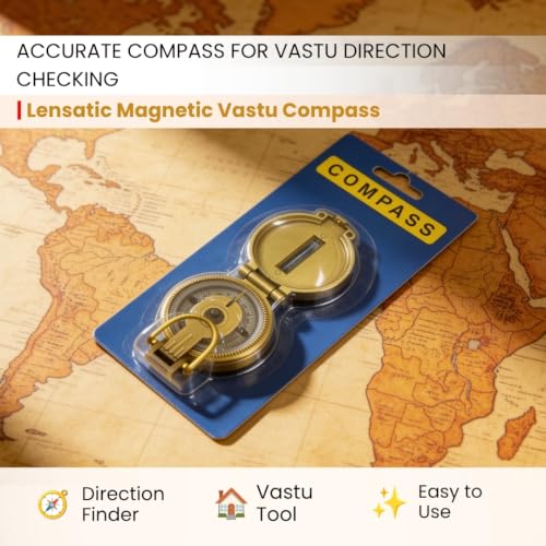 Image of Plus Value Lensatic Magnetic Vastu Compass to Check Directions