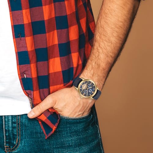 Image of ORZU Automatic Men's Watch Stainless Steel Case & Leather Band Sapphire Glass (MT6003)