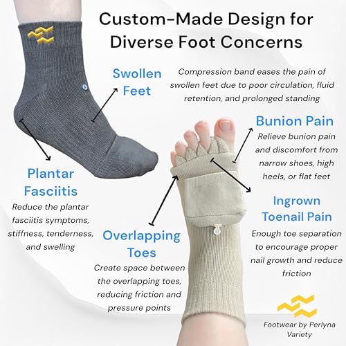 Toe Separator Socks for Women and Men Foot Alignment Bunion Relief Overlapping Toes Yoga Massage Socks3
