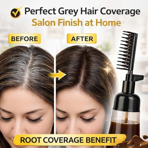 Image of dream pulse Root Comb Hair Dye Applicator Bottle 160ML, 2 in 1 Hair Oil & Hair Color Applicator Comb Bottle, Scalp Oil Applicator, Hair Coloring Dyeing Dispensing Bottle for Home & Salon Use