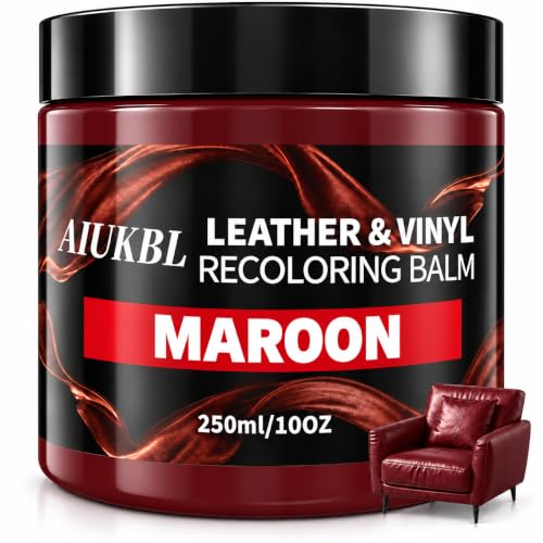 AIUKBL Leather Recoloring Balm, Leather Color Restorer, Leather Restorer for Couches, Leather Scratch Remover, Leather Scratch Repair, Leather Repair Kit for...